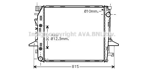 AVA QUALITY COOLING Радиатор, охлаждение двигателя AU2198